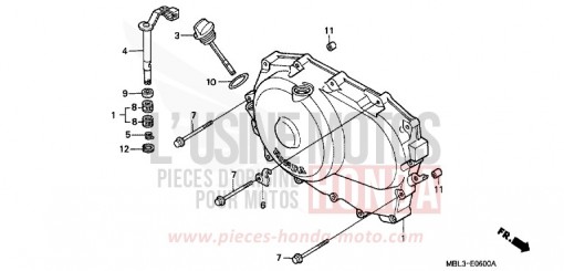 PANNEAU CARTER-MOTEUR D. NT650V5 de 2005